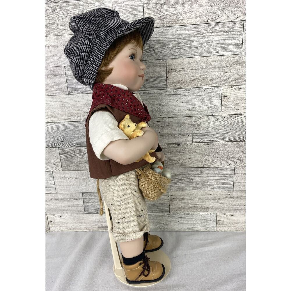 The Prestige Collection JIMMY Doll #0363/3500 Porcelain Original Box COA &Stand - Picture 10 of 15